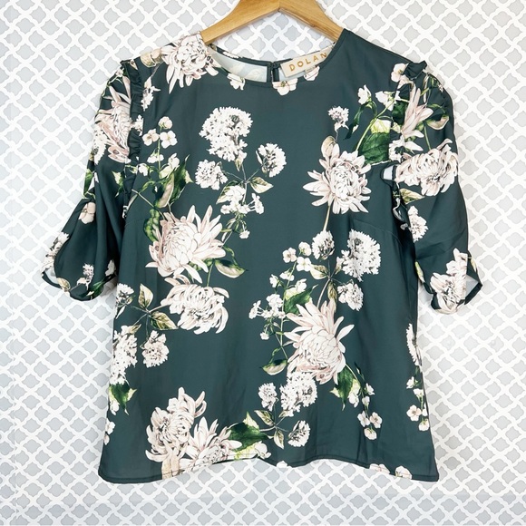 EUC Anthropologie Dolan Jodie Floral Blouse - Picture 3 of 11